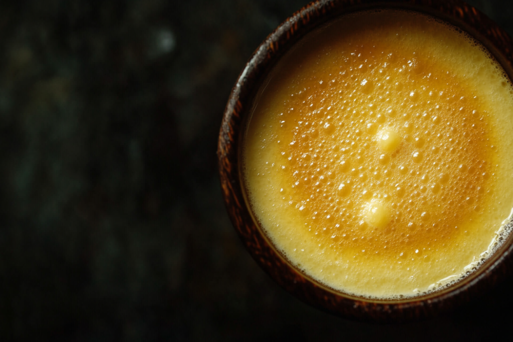 Close-up of delicious crème brûlée.