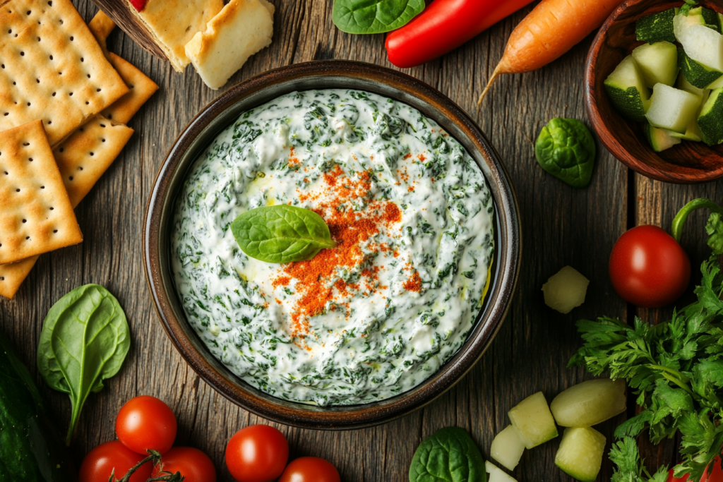 Delicious bowl of naturally made Knorr spinach dip.