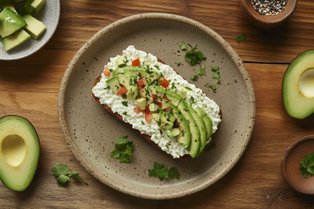 Cottage Cheese Avocado Toast, a Naturally Healthy Choice
