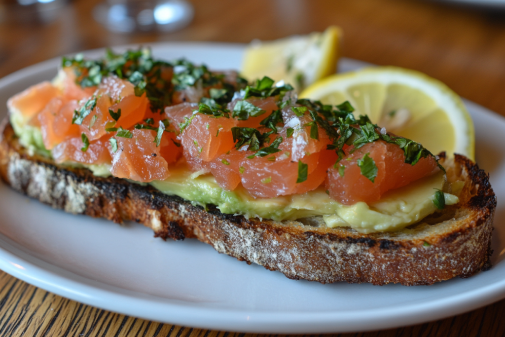 Naturally Delicious Avocado Toast with Smoked Salmon
